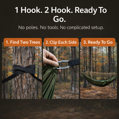 Pest Free & Easy Set Up Outdoor Hammock