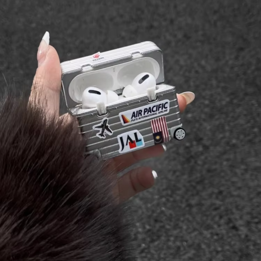 Stylish Luggage AirPods Case